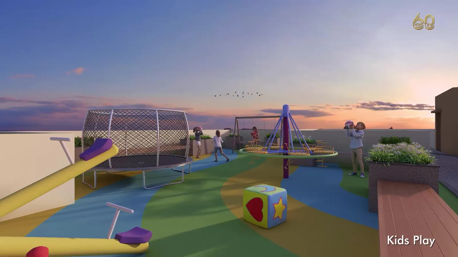 Pristine 60 kids play area