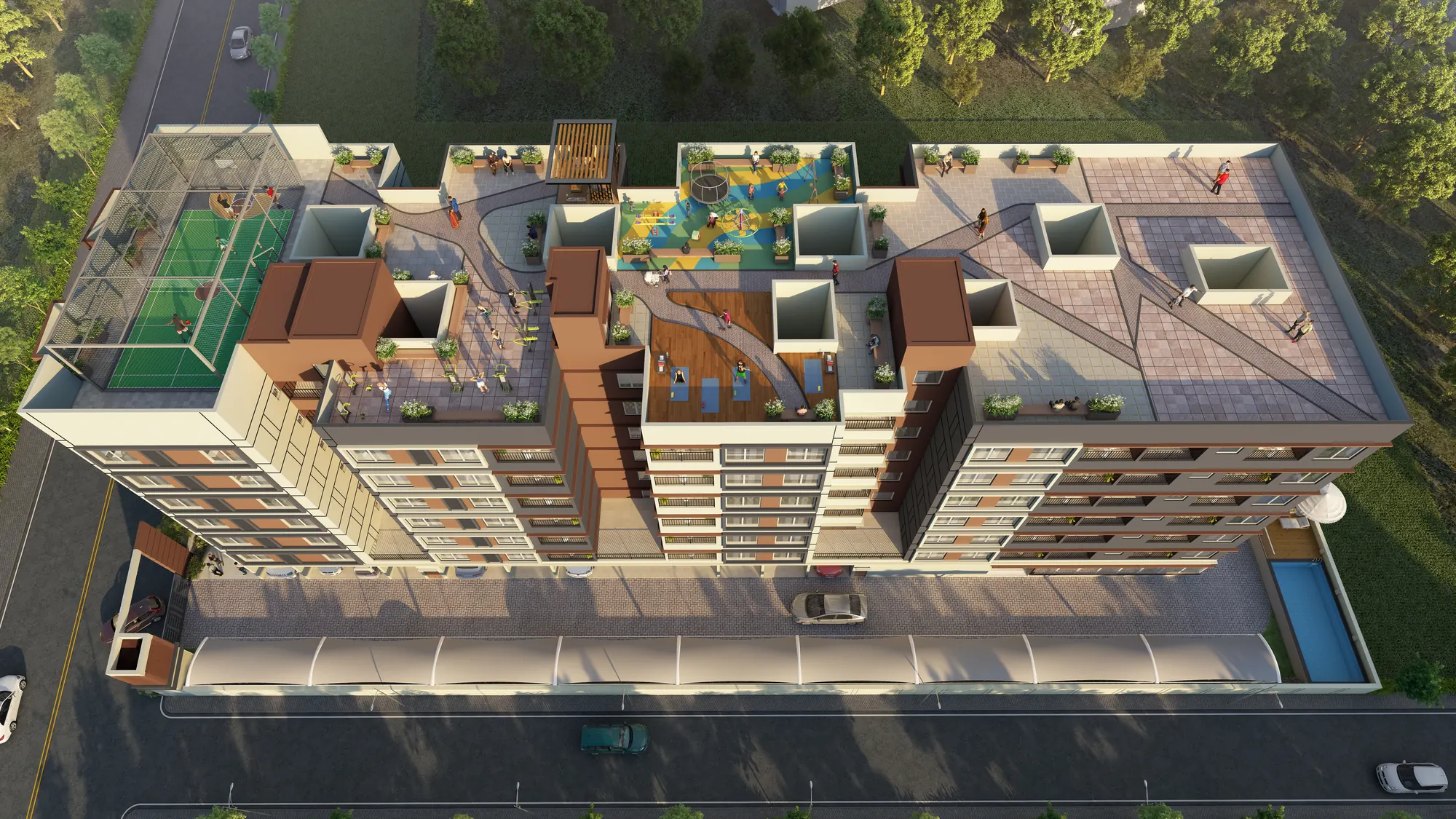 Pristine 60 rooftop view